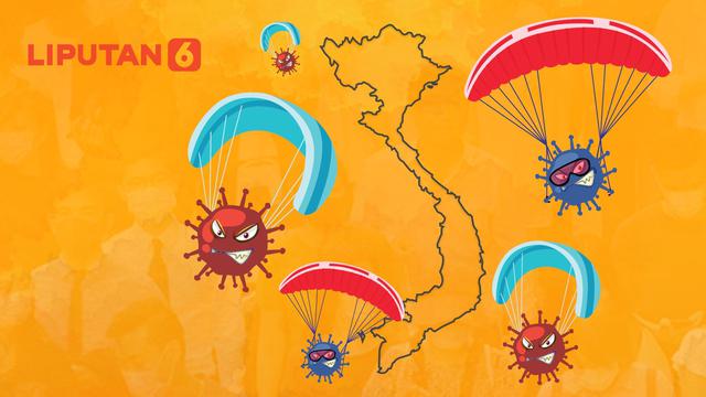 Banner Infografis Waspada Mutasi Covid-19 Kombinasi Varian Inggris-India. (Liputan6.com/Abdillah)