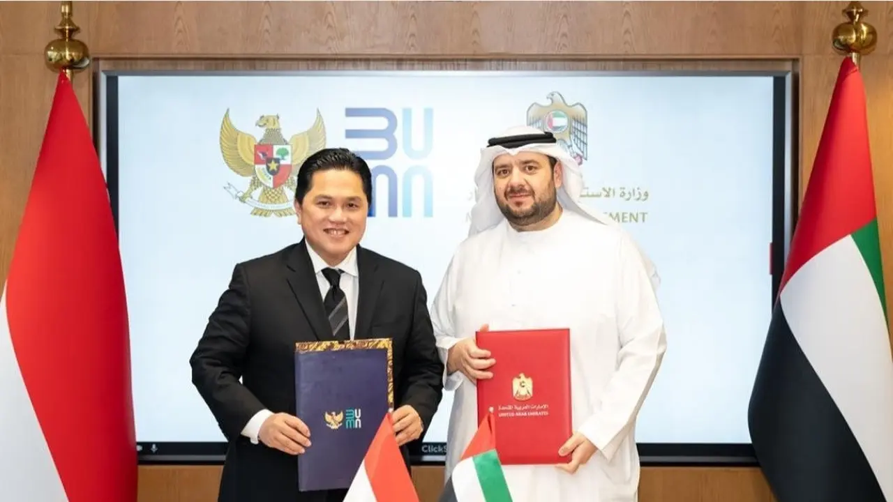 Menteri BUMN Erick Thohir terbang ke Uni Emirat Arab (UAE) guna menjajaki kerja sama dengan negara tersebut. Salah satunya dalam pengembangan ekonomi digital di Indonesia.