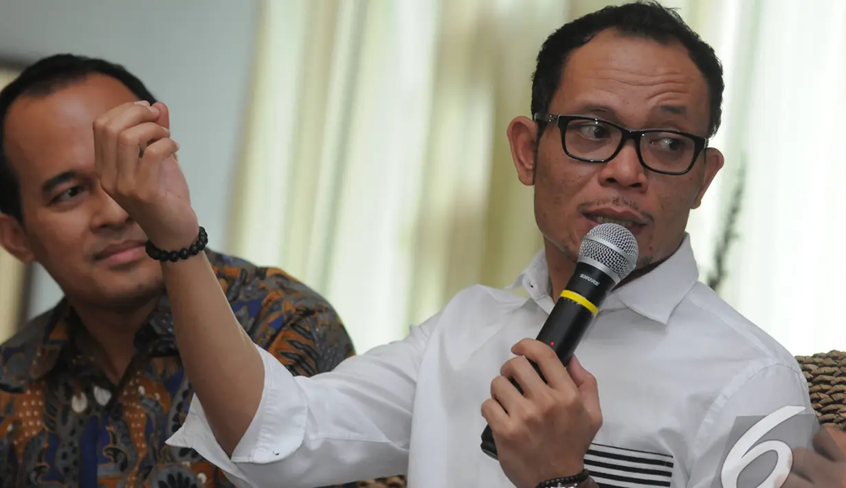 Sebagai menteri, Hanif menyatakan punya kewajiban menertibkan tempat penampungan tenaga kerja Indonesia yang diduga ilegal, Sabtu (8/11/2014) (Liputan6.com/Herman Zakharia) 