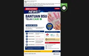 Cek Fakta: Tidak Benar Klaim Pendaftaran BSU Rp 25 Juta per Penerima