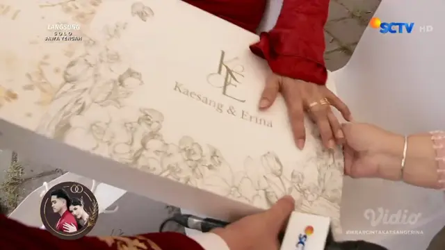 Suvenir pernikahan Kaesang Pangarep dan Erina Gudono (SCTV)