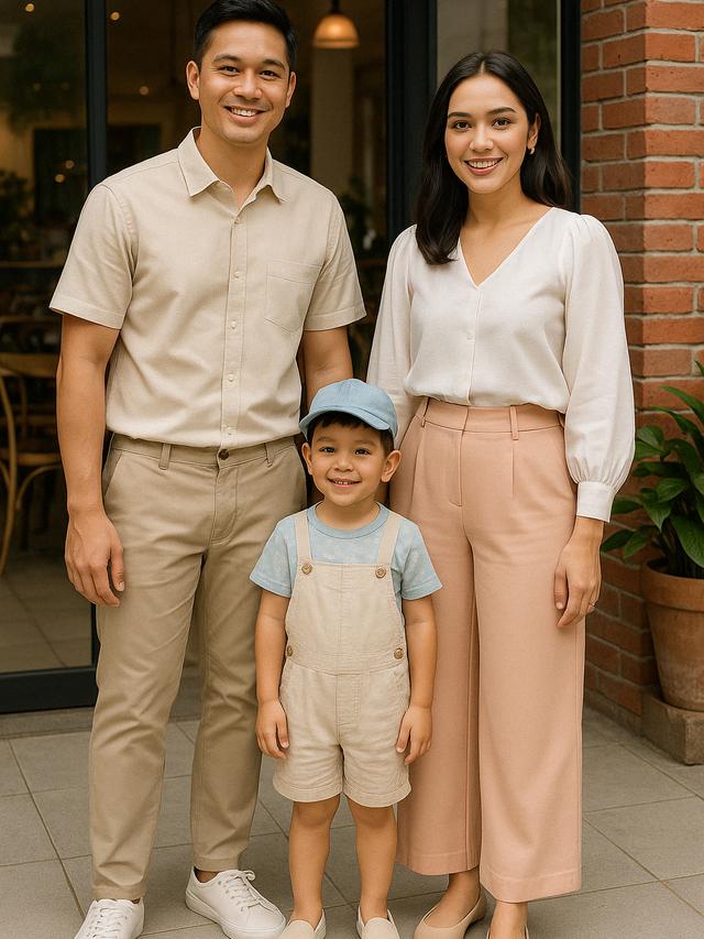 Smart Casual Outfit untuk Keluarga Muda di Tahun 2025 (Foto: Rizka Nur Laily via ChatGPT)