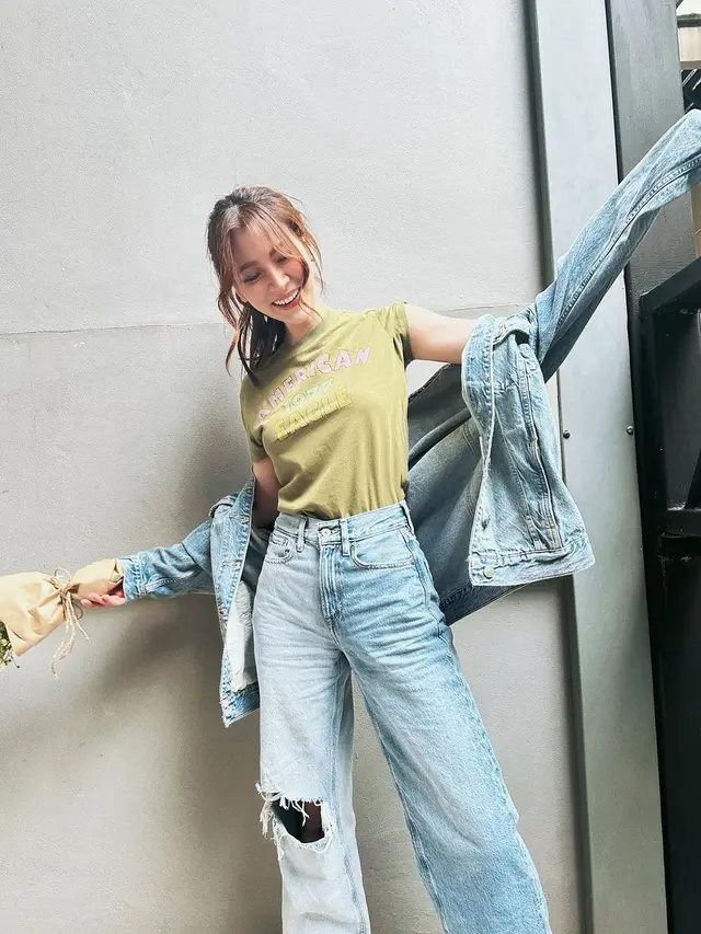 8 Inspirasi Outfit Denim yang Fashionable dari Baifern Pimchanok, Bisa Buat Ngedate hingga Ngampus