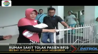 Ditolak rumah sakit dengan alasan penuhnya tempat untuk pasien BPJS, seorang ibu melahirkan di dalam mobil.