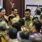 Wakil Gubernur DKI Jakarta, Sandiaga Uno saat tiba dalam acara pembukaan perdagangan saham 2018 di Gedung Bursa Efek Indonesia, Jakarta, Selasa (2/1). (Liputan6.com/Faizal Fanani)