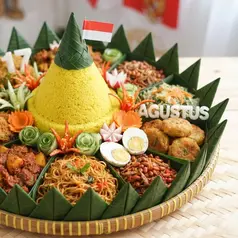Cara Membuat Tumpeng 17 Agustus yang Cantik. Foto: AI Generated
