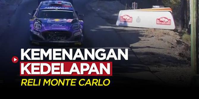 VIDEO: Sebastien Loeb Raih Kemenangan Kedelapan Kalinya di Reli Monte Carlo