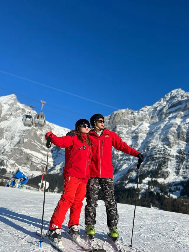 8 Potret Mesra Felicya Angelista dan Caesar Hito di Swiss, Curi Perhatian