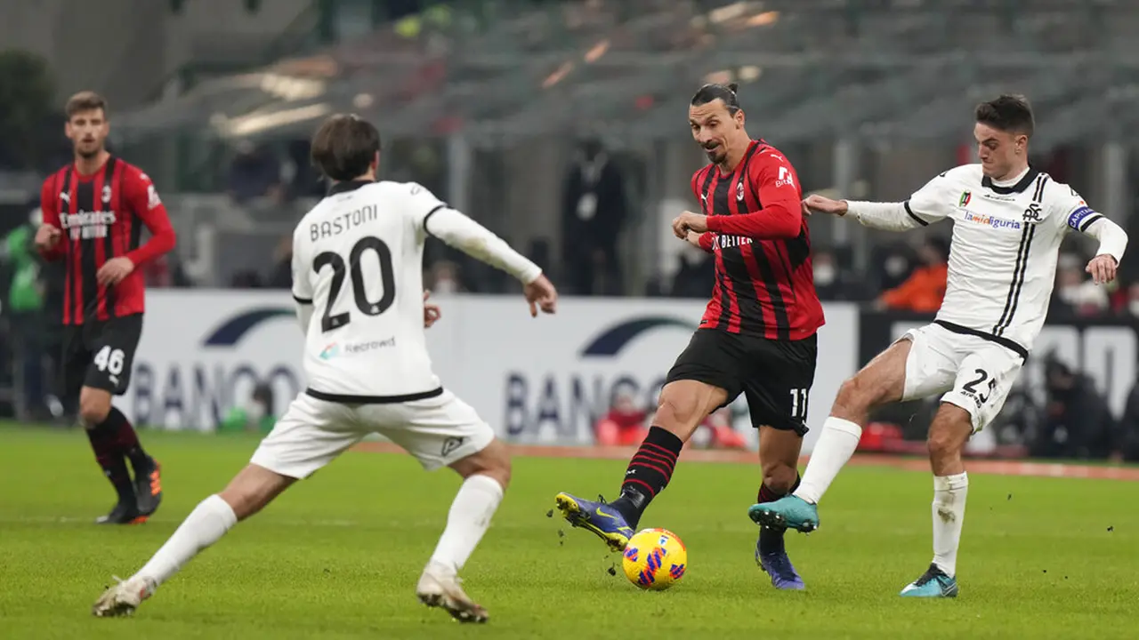 FOTO: AC Milan Dipermalukan Spezia di San Siro