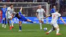 Bosnia and Herzegovina mengalahkan Islandia dengan skor 3-0. (ELVIS BARUKCIC/AFP)