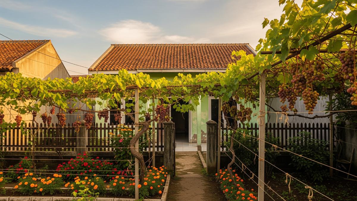 Cara Menanam Anggur Merambat di Pagar Rumah agar Rapi dan Indah