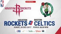 Jadwal NBA, Houston Rockets Vs Boston Celtics. (Bola.com/Dody Iryawan)