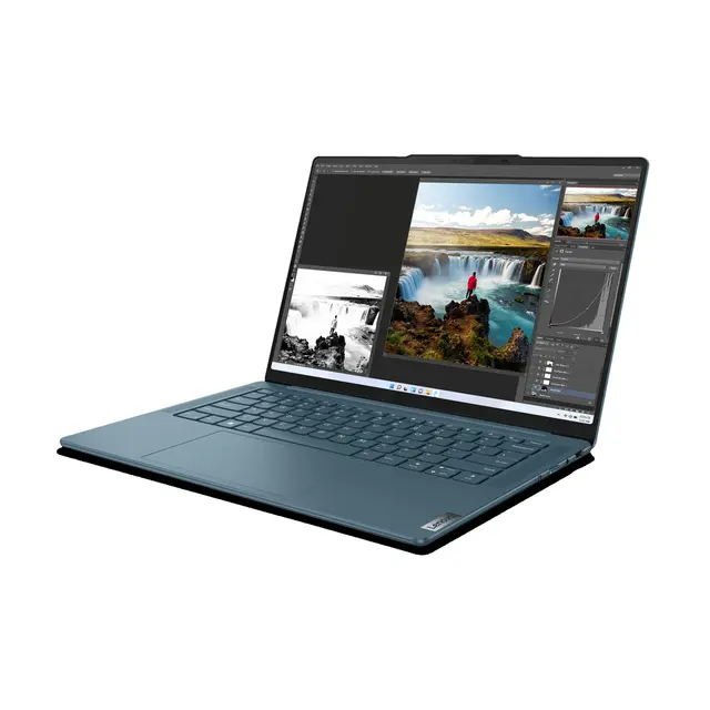Lenovo Yoga 7i Series diklaim mampu memenuhi kebutuhan content creator untuk membuat konten berkat dukungan Engine AI di dalamnya. Selain itu laptop ini bisa diubah menjadi tablet. (Foto: Lenovo)