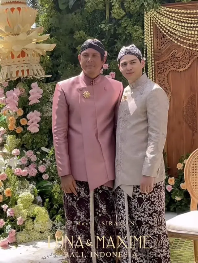 Potret Gagah Maxime Bouttier saat Siraman dan Sungkeman. [@bouttier_maxime]