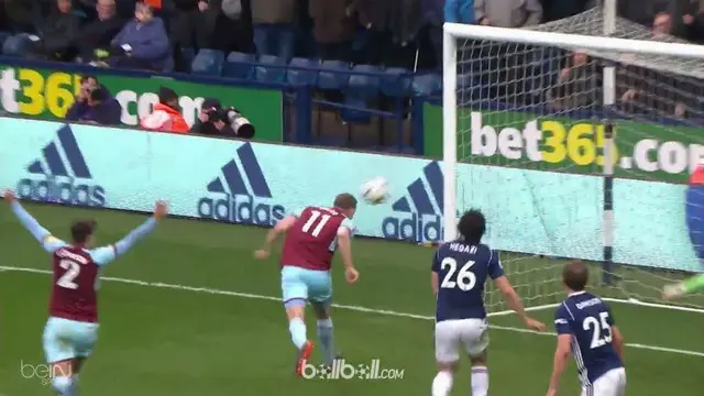 West Bromwich Albion 1-2 Burnley | Liga Inggris | Highlight Pertandingan dan Gol-gol