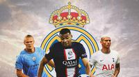 Real Madrid - Erling Haaland, Kylian Mbappe, Richarlison (Boal.com/Adreanus Titus)