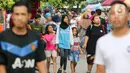 Pengelola Pantai Ancol Taman Impian, Jakarta telah menyiapkan berbagai program hiburan bagi pengunjung selama periode Lebaran 2025. (Liputan6.com/Herman Zakharia)