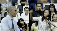 Presiden AS Barak Obama disambut 'ratu hip hop' Vietnam sebelum akhiri kunjungan bersejarahnya. (sumber: Daily Mail)