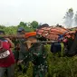 Kebakaran lahan itu terjadi di dekat Bandara Sultan Syarif Kasim Pekanbaru, Riau. (Liputan6.com/ M Syukur)
