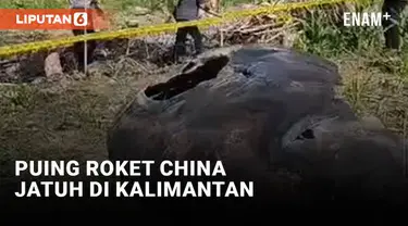 Benda asing jatuh dari angkasa di wilayah Kalimantan Barat. Benda tersebut diduga puing-puing roket milik China.