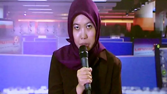 Yuni Maharti Pengunjung dan Peserta Presenter di Indonesia Broadcaster Expo 2013