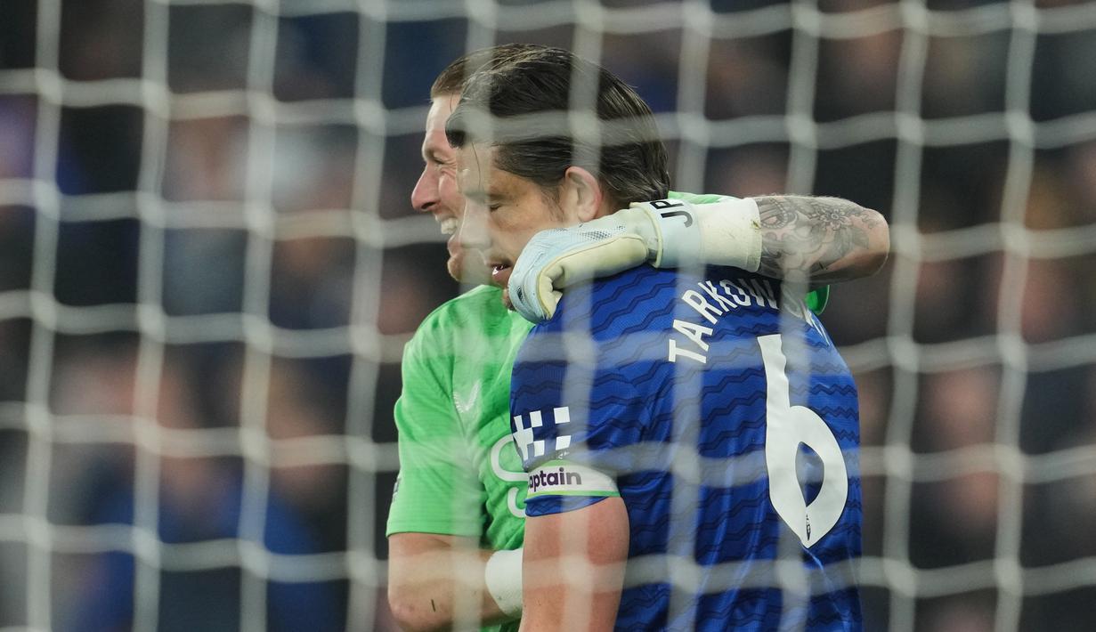 Everton tampil meyakinkan saat menjamu Chelsea pada lanjutan Liga Inggris, Minggu (22/3/2026) dini hari WIB. Bermain di Hill Dickinson Stadium, The Toffees menunjukkan superioritasnya dengan kemenangan telak 3-0 atas tim tamu. (AP Photo/Jon Super)