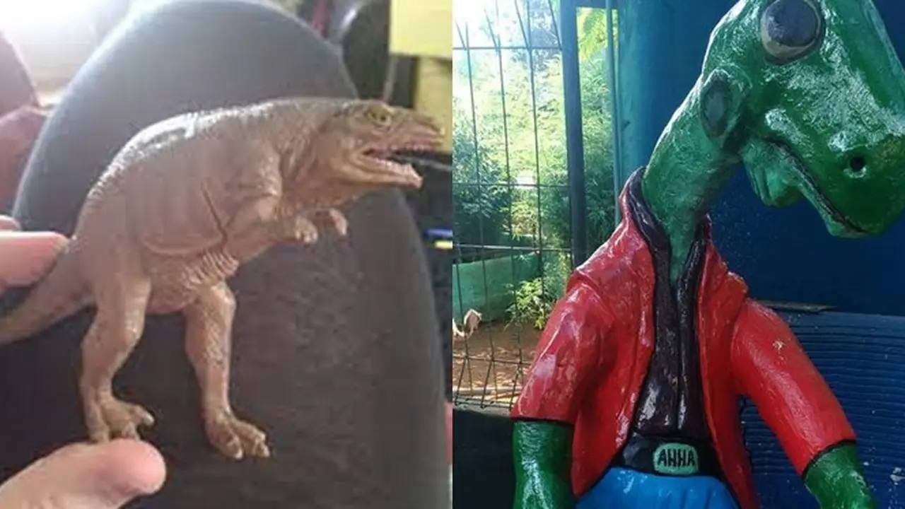 6 Mainan Bentuk Dinosaurus Ini Bentuknya Nyeleneh, Kocak