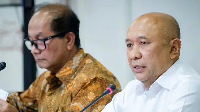 Menteri Koperasi dan UKM Teten Masduki dalam Konferensi Pers Refleksi 2023 & Outlook 2024, Kamis (21/12/2023), di gedung Smesco, Jakarta. (Dok KemenkopUKM)