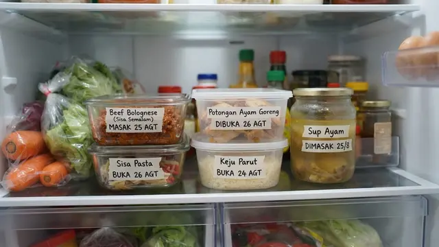 Beri Label dan Tanggal pada Makanan yang Sudah Dibuka