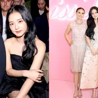 Idolakan Natalie Portman, intip beda gaya Jisoo BLACKPINK saat foto dengan idolanya di tahun 2022 dan 2024. [Instagram/@natalieportman].