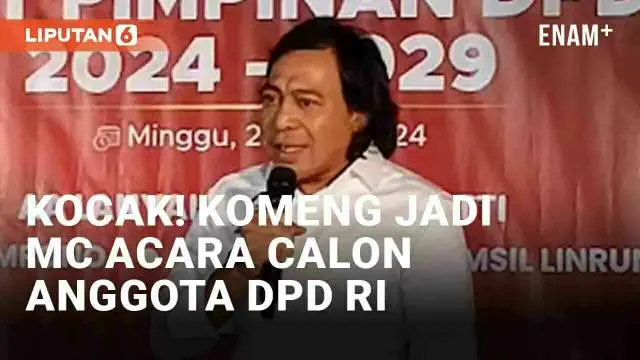 Komedian Alfiansyah Bustami atau Komeng kembali menjadi sorotan publik usai sukses melangkah ke Senayan sebagai anggota DPD RI 2024-2029. Kini ia kembali viral usai diminta menjadi master of ceremony atau MC di acara Deklarasi Paket Pimpinan DPD RI 2...