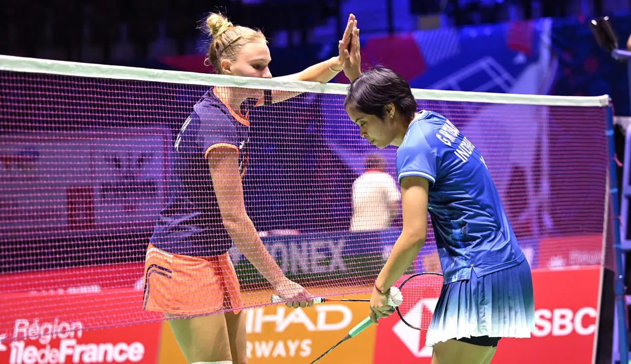 Pada babak 32 besar Kejuaraan Dunia 2025, Gregoria akan menghadapi tunggal putri asal Denmark, Julie Dawall Jakobsen. (Bertrand GUAY/AFP)