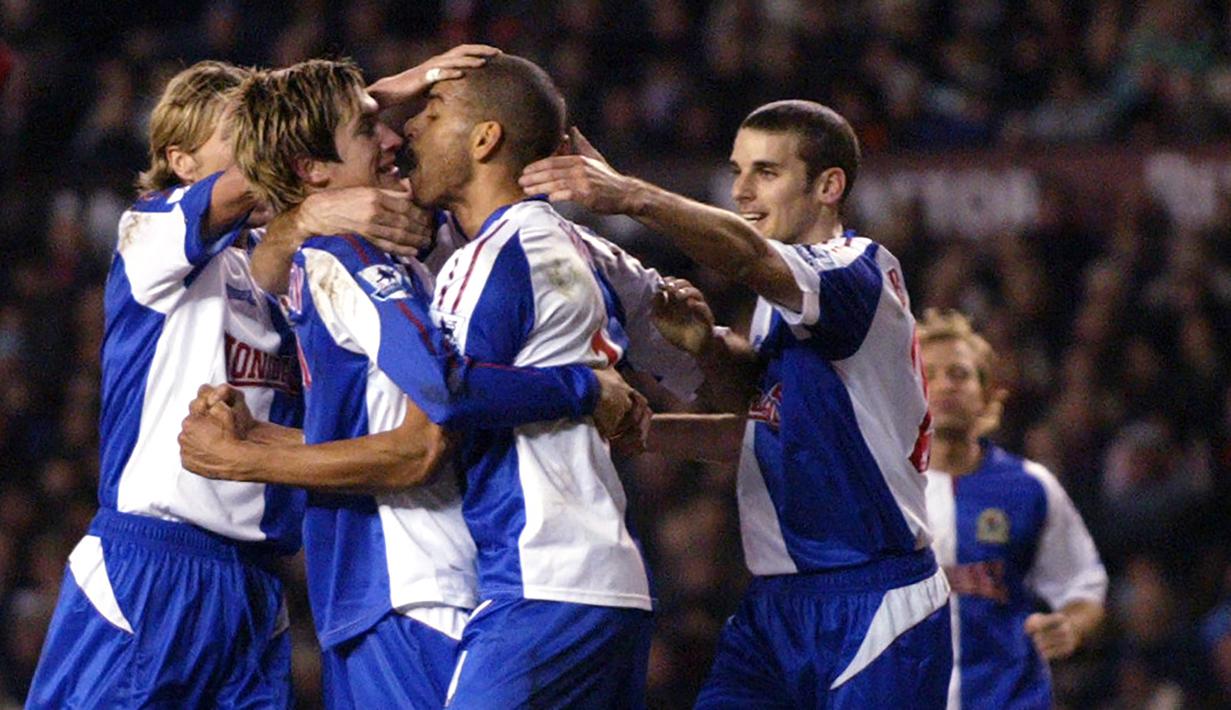 Blackburn Rovers (1 kali juara Premier League) - Tahun juara: 1994–1995. (AFP/Paul Ellis)