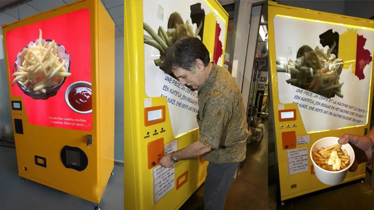 Unik, Belgia Ciptakan Mesin ATM yang Jual Kentang Goreng
