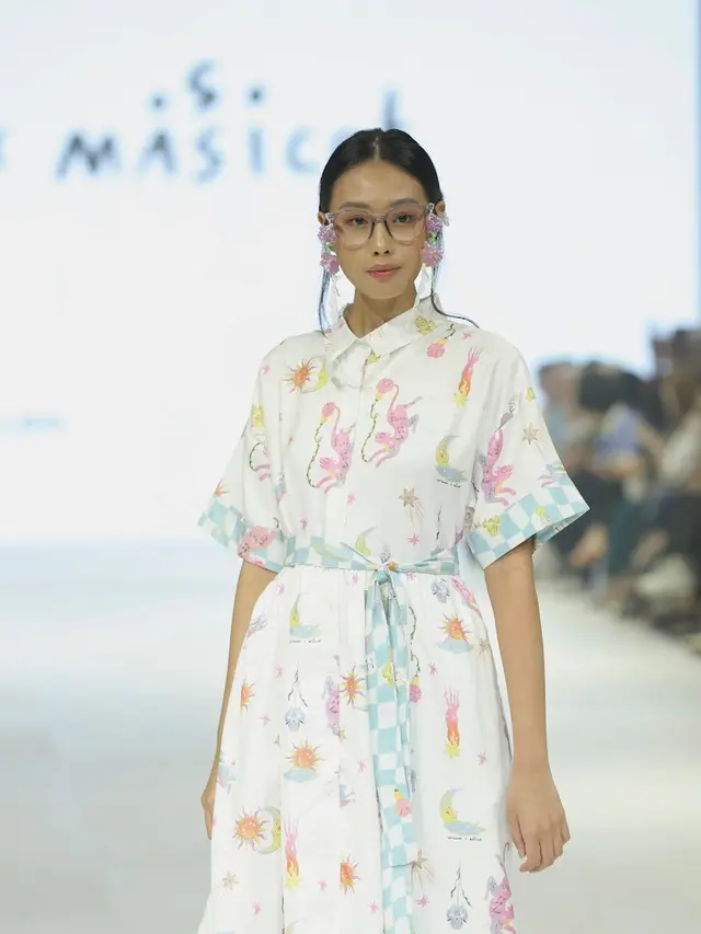 Kolaborasi Cottonink x Massicot di Jakarta Fashion Week 2024. [Fimela/Daniel Kampua]