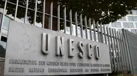 Kantor UNESCO yang mengurusi bidang pendidikan, ilmu pengetahuan, dan kebudayaaan (JACQUES DEMARTHON / AFP)