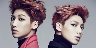 Jo Youngmin dan Jo Kwangmin merupakan saudara kembar identik. Dua cowok ganteng ini bergabung dengan boyband bernama Boyfriend. (Foto: koreaboo.com)