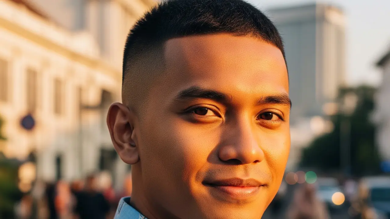 Model Rambut Pria Pendek Crew Cut (Gemini AI)