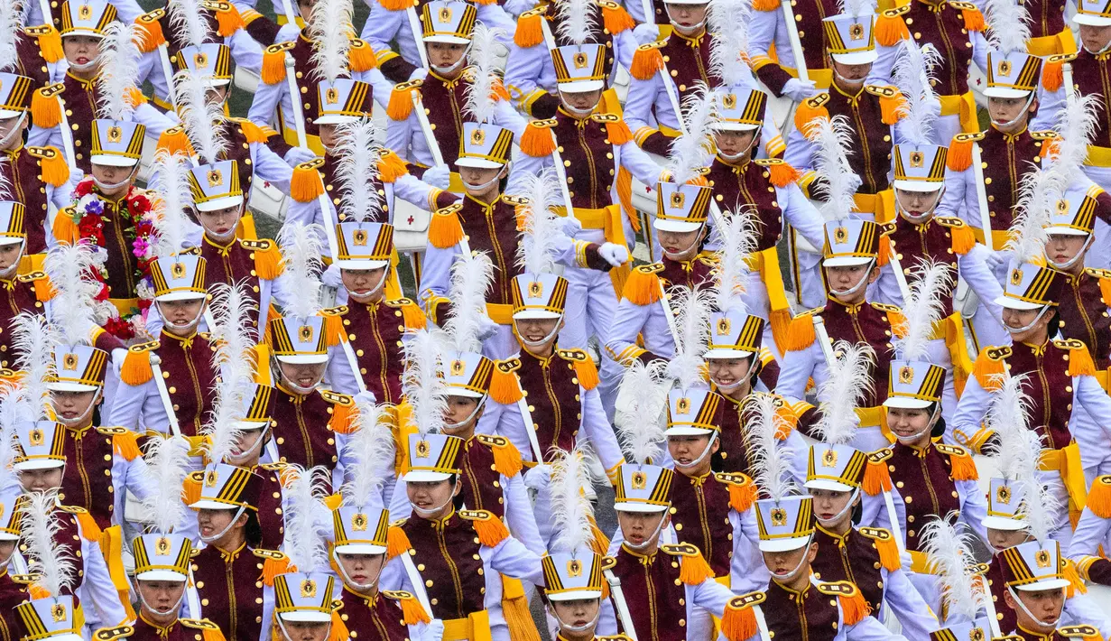 Korea Selatan menggelar parade militer pertamanya dalam satu dekade terakhir pada 26 September 2023. (Anthony WALLACE/AFP)
