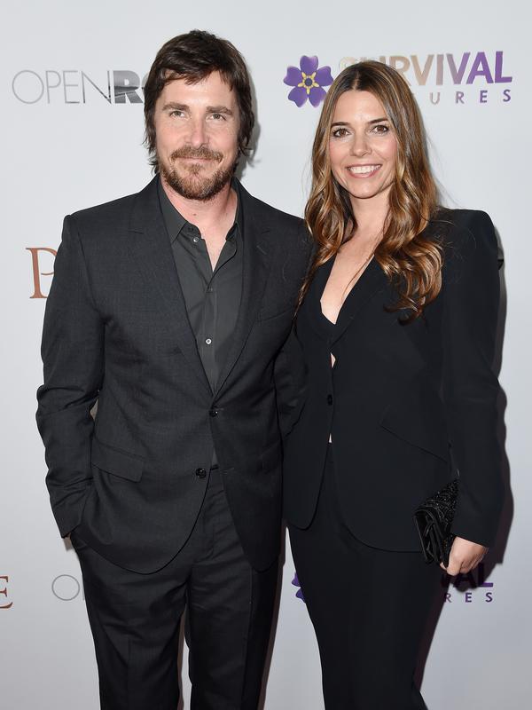 Christian Bale dan Sibi Blazic. (Nicholas Hunt / GETTY IMAGES NORTH AMERICA / AFP)