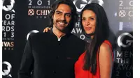 Arjun Rampal dan istri, Mehr Jessia