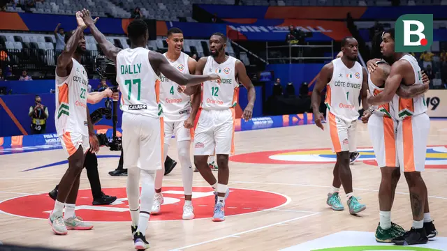 Timnas Basket Pantai Gading vs Iran - Piala Dunia FIBA 2023