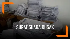 KPU Belu, NTT telah selesai melakukan penyortiran dan pelipatan surat suara. Hampir 150.000 surat suara ditemukan rusak, mulai dari sobek hingga tinta yang rembes.