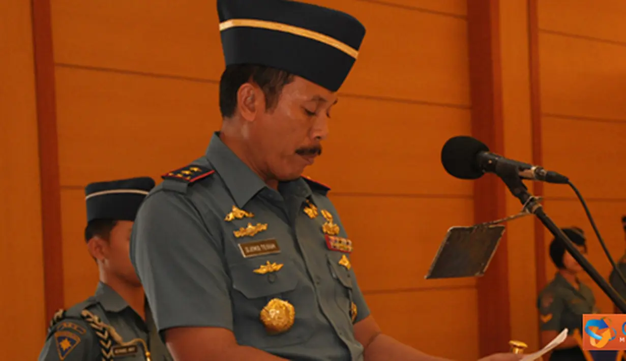 Citizen6, Surabaya: Dankobangdikal Laksda TNI Djoko Teguh Wahojo secara resmi membuka langsung Dikspespa di Gedung Moeljadi, Kesatrian Bumimoro, Kobangdikal, Surabaya, Senin (16/7). (Pengirim: Penkobangdikal).