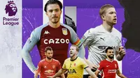 Premier League - Bruno Fernandes, Kevin De Bruyne, Jack Grealish, Mohamed Salah, Harry Kane (Bola.com/Adreanus Titus)