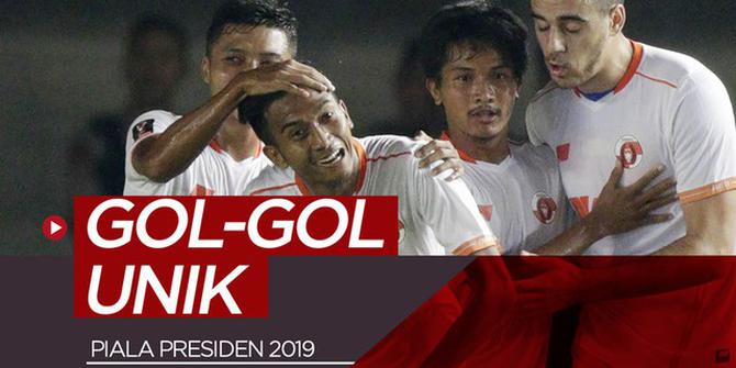 VIDEO: Gol-Gol Unik di Piala Presiden 2019