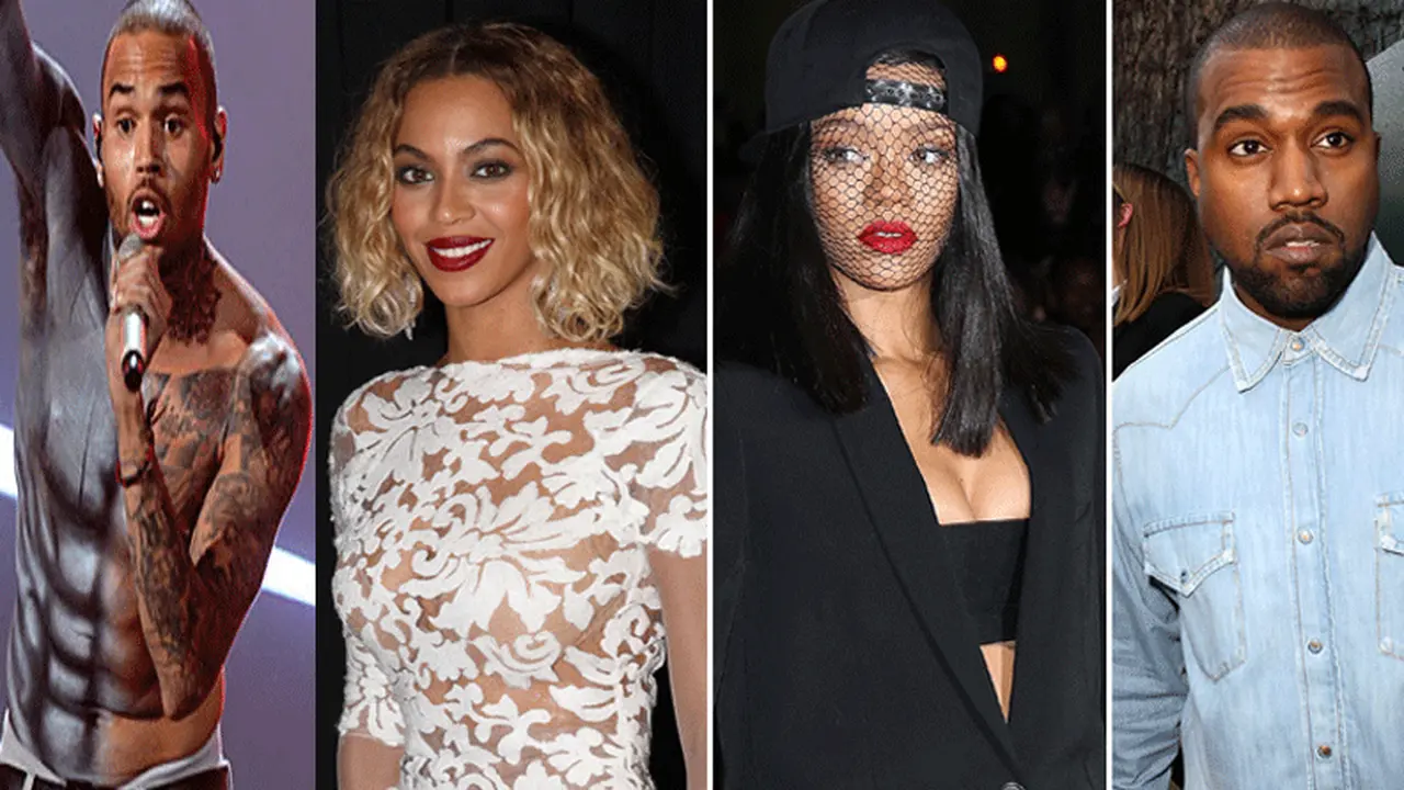 Chris Brown, Kanye West, Rihanna, Beyonce