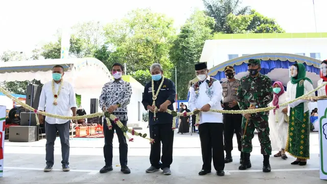 Kepala Seksi Pengaturan Pendistribusian BBM BPH Migas Heribertus Joko Kristadi meresmikan 2 SPBU BBM Satu Harga di Kabupaten Hulu Sungai Selatan, Kalimantan Selatan , Rabu (16/09/20).