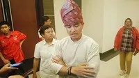 Ketua Umum Partai Solidaritas Indonesia Kaesang Pangarep usai konsolidasi bersama ratusan kades PSI di Pekanbaru. (Liputan6.com/M Syukur)