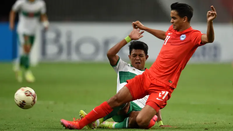 FOTO: Leg Pertama Semifinal AFF 2020, Indonesia Bermain Imbang Lawan Singapura